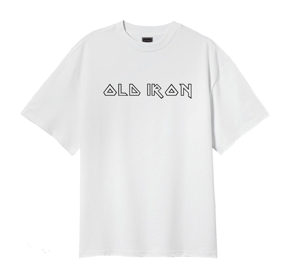 Tričko OLD IRON “Oversized” bílé
