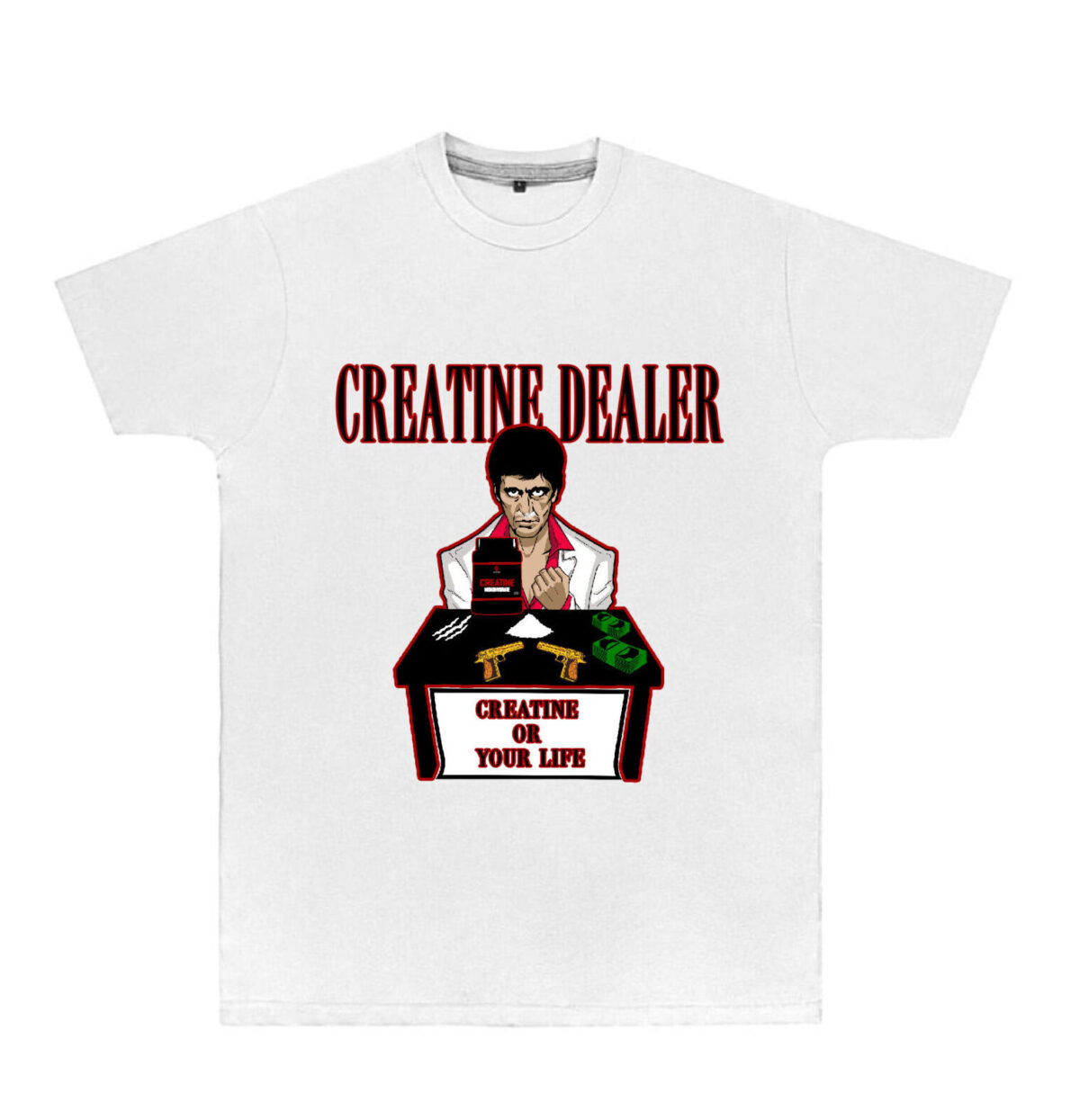 Tričko “Creatine dealer” bílé